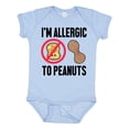 thumbnail image 1 of Inktastic Im Allergic to Peanuts Food Allergy Awareness Boys or Girls Baby Bodysuit, 1 of 5