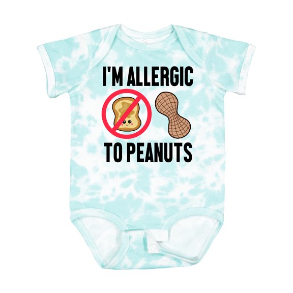 Inktastic Im Allergic to Peanuts Food Allergy Awareness Boys or Girls Baby Bodysuit
