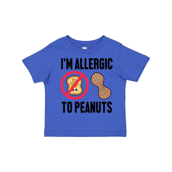 Inktastic Im Allergic to Peanuts Food Allergy Awareness Boys or Girls Toddler T-Shirt