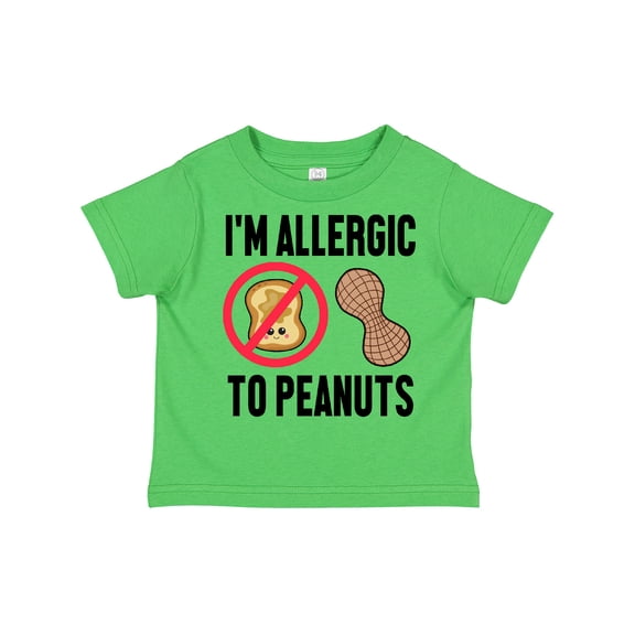 Inktastic Im Allergic to Peanuts Food Allergy Awareness Boys or Girls Toddler T-Shirt