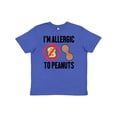thumbnail image 1 of Inktastic Im Allergic to Peanuts Food Allergy Awareness Youth T-Shirt, 1 of 5