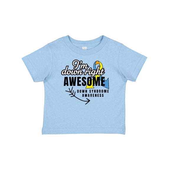 Inktastic Im Down Right Awesome Down Syndrome Awareness with Arrow Boys or Girls Baby T-Shirt