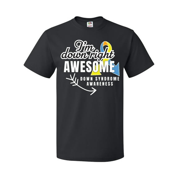 Inktastic Im Down Right Awesome Down Syndrome Awareness with Arrow T-Shirt