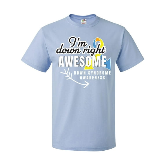Inktastic Im Down Right Awesome Down Syndrome Awareness with Arrow T-Shirt