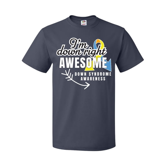 Inktastic Im Down Right Awesome Down Syndrome Awareness with Arrow T-Shirt