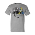 thumbnail image 1 of Inktastic Im Down Right Awesome Down Syndrome Awareness with Arrow T-Shirt, 1 of 5
