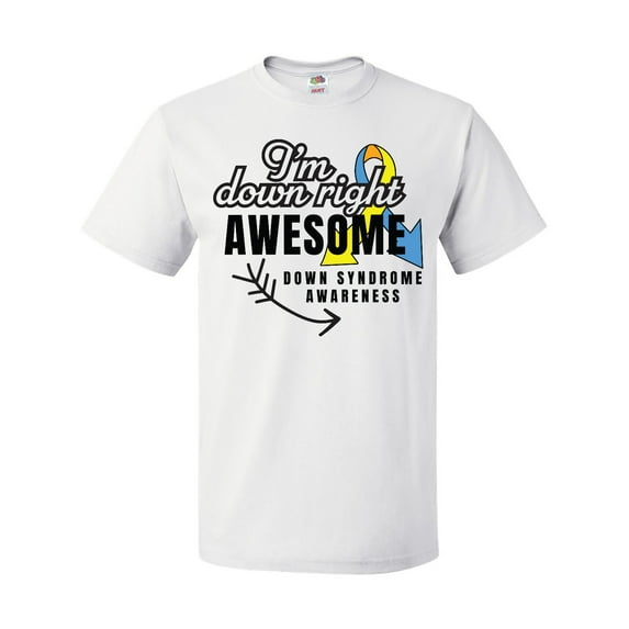 Inktastic Im Down Right Awesome Down Syndrome Awareness with Arrow T-Shirt