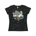 thumbnail image 1 of Inktastic Im Down Right Awesome Down Syndrome Awareness with Arrow Women's T-Shirt, 1 of 5