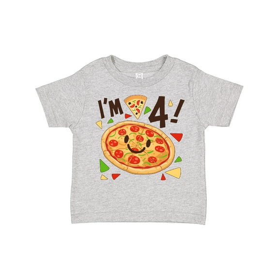 Inktastic Im Four Pizza Birthday Party Boys or Girls Toddler T-Shirt