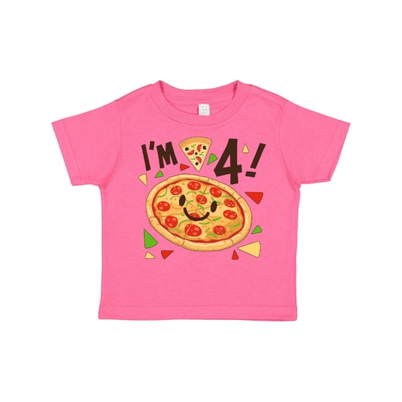Inktastic Im Four Pizza Birthday Party Boys or Girls Toddler T-Shirt