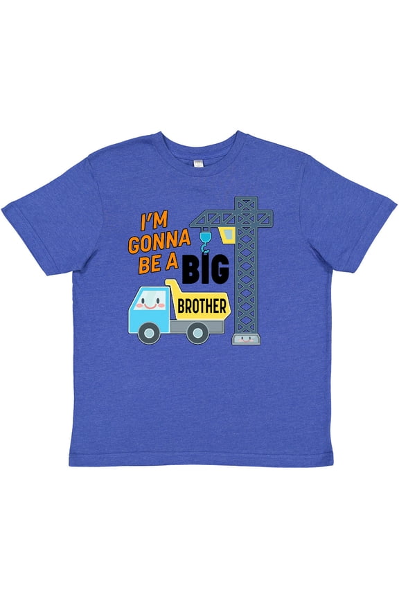 Im Gonna Be a Big Brother- Truck and Crane Youth T-Shirt