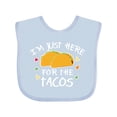 thumbnail image 1 of Inktastic I'm Just Here for the Tacos Cinco De Mayo Boys or Girls Baby Bib, 1 of 4