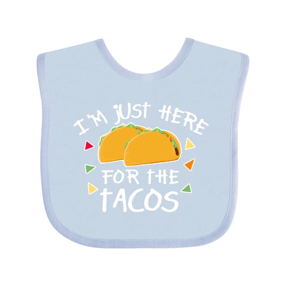 Inktastic I'm Just Here for the Tacos Cinco De Mayo Boys or Girls Baby Bib