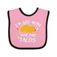 thumbnail image 1 of Inktastic I'm Just Here for the Tacos Cinco De Mayo Boys or Girls Baby Bib, 1 of 4