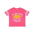 thumbnail image 1 of Inktastic I'm Just Here for the Tacos Cinco De Mayo Boys or Girls Toddler T-Shirt, 1 of 5