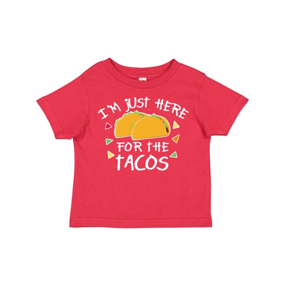Inktastic I'm Just Here for the Tacos Cinco De Mayo Boys or Girls Toddler T-Shirt