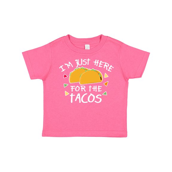 Inktastic I'm Just Here for the Tacos Cinco De Mayo Boys or Girls Toddler T-Shirt