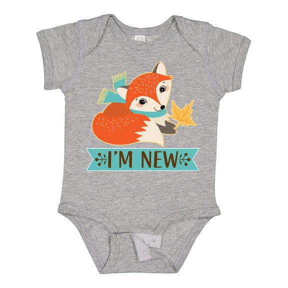 Inktastic Im New Fox Newborn Baby Boys or Girls Baby Bodysuit