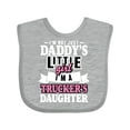 thumbnail image 1 of Inktastic Im Not Just Daddys Little Im a Truckers Daughter Girls Baby Bib, 1 of 4