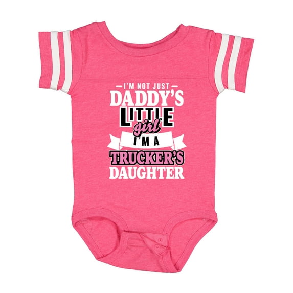 Inktastic Im Not Just Daddys Little Im a Truckers Daughter Girls Baby Bodysuit