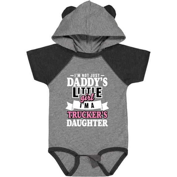 Inktastic Im Not Just Daddys Little Im a Truckers Daughter Girls Baby Bodysuit