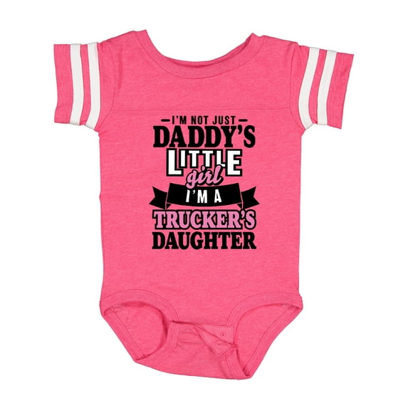Inktastic Im Not Just Daddys Little Im a Truckers Daughter Girls Baby Bodysuit