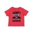 thumbnail image 1 of Inktastic Im Not Just Daddys Little Im a Truckers Daughter Girls Toddler T-Shirt, 1 of 5