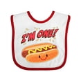 thumbnail image 1 of Inktastic Im One Hot Dog First Birthday Boys or Girls Baby Bib, 1 of 4