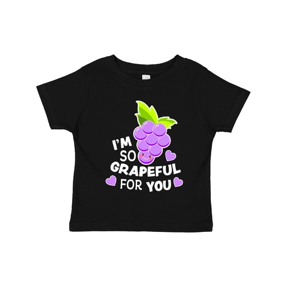 Inktastic Im So Grapeful For You with Cute Grapes Boys or Girls Toddler T-Shirt