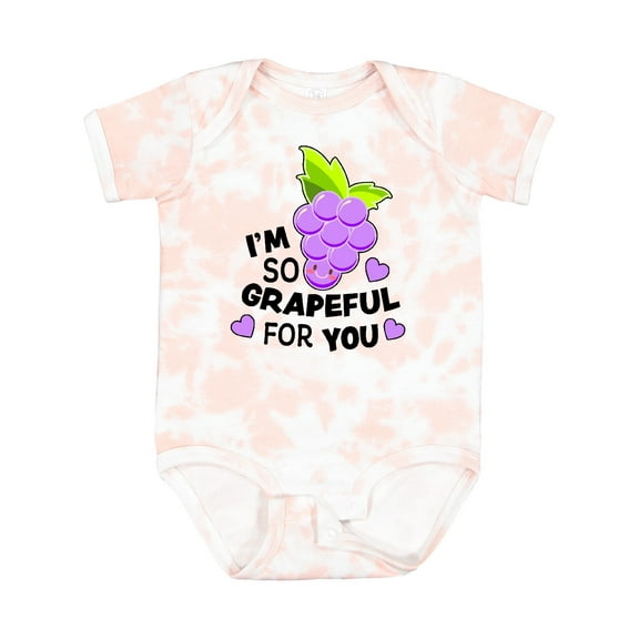 Inktastic Im So Grapeful for You with Cute Grapes Boys or Girls Baby Bodysuit