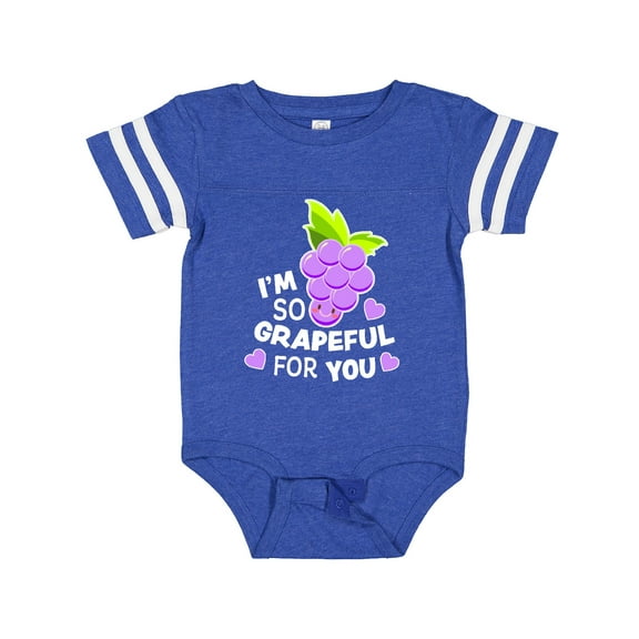 Inktastic Im So Grapeful for You with Cute Grapes Boys or Girls Baby Bodysuit