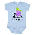 thumbnail image 1 of Inktastic Im So Grapeful for You with Cute Grapes Boys or Girls Baby Bodysuit, 1 of 5