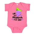 thumbnail image 1 of Inktastic Im So Grapeful for You with Cute Grapes Boys or Girls Baby Bodysuit, 1 of 5