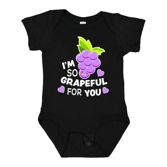 Inktastic Im So Grapeful for You with Cute Grapes Boys or Girls Baby Bodysuit