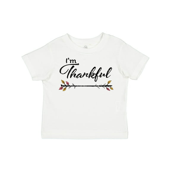 Inktastic Im Thankful Thanksgiving with Autumn Branch Boys or Girls Toddler T-Shirt