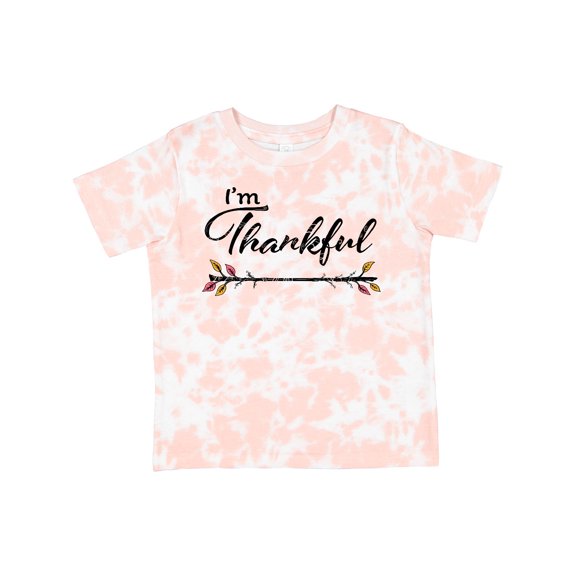 Inktastic Im Thankful Thanksgiving with Autumn Branch Boys or Girls Toddler T-Shirt