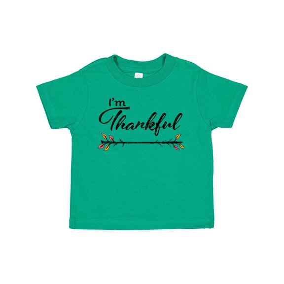 Inktastic Im Thankful Thanksgiving with Autumn Branch Boys or Girls Toddler T-Shirt