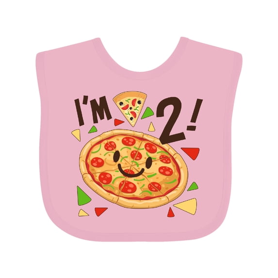 Inktastic Im Two Pizza Birthday Party Boys or Girls Baby Bib