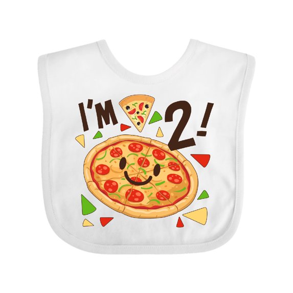 Inktastic Im Two Pizza Birthday Party Boys or Girls Baby Bib