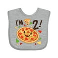 thumbnail image 1 of Inktastic Im Two Pizza Birthday Party Boys or Girls Baby Bib, 1 of 4