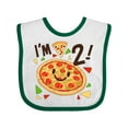 thumbnail image 1 of Inktastic Im Two Pizza Birthday Party Boys or Girls Baby Bib, 1 of 4