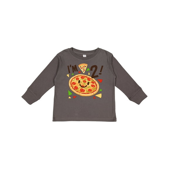 Inktastic Im Two Pizza Birthday Party Boys or Girls Long Sleeve Toddler T-Shirt