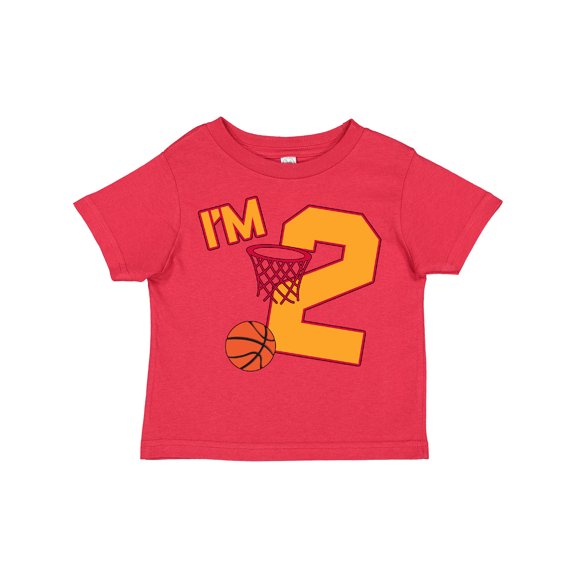 Inktastic Im Two Second Birthday Basketball Boys or Girls Toddler T-Shirt