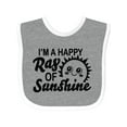 thumbnail image 1 of Inktastic Im a Happy Ray of Sunshine with Happy Sun Boys or Girls Baby Bib, 1 of 4