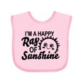 thumbnail image 1 of Inktastic Im a Happy Ray of Sunshine with Happy Sun Boys or Girls Baby Bib, 1 of 4