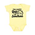 thumbnail image 1 of Inktastic Im a Happy Ray of Sunshine with Happy Sun Boys or Girls Baby Bodysuit, 1 of 5
