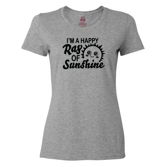 Inktastic Im a Happy Ray of Sunshine with Happy Sun Women's T-Shirt