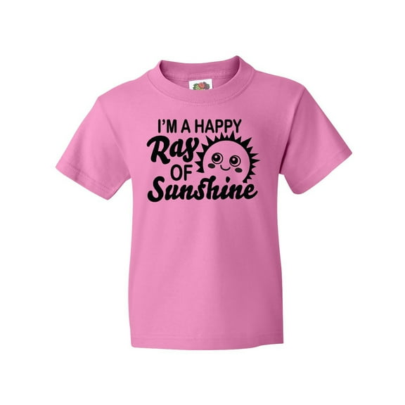 Inktastic Im a Happy Ray of Sunshine with Happy Sun Youth T-Shirt