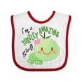 thumbnail image 1 of Inktastic Im a Turtle-ly Amazing Girl Cute Turtle Girls Baby Bib, 1 of 4