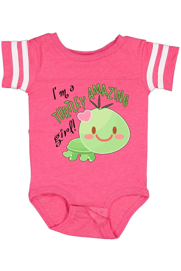 Im a Turtle-ly Amazing Girl Cute Turtle Girls Baby Bodysuit
